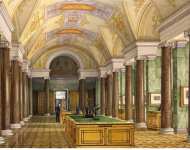 Ukhtomsky Konstantin Andreyevich Interiors of the New Hermitage. The Hall of Engravings - Hermitage